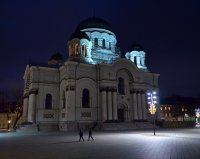 Kauno Įgulos bažnyčia vakare
